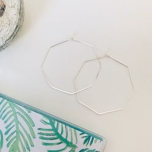 ~ Silver Geometrical Earrings ~